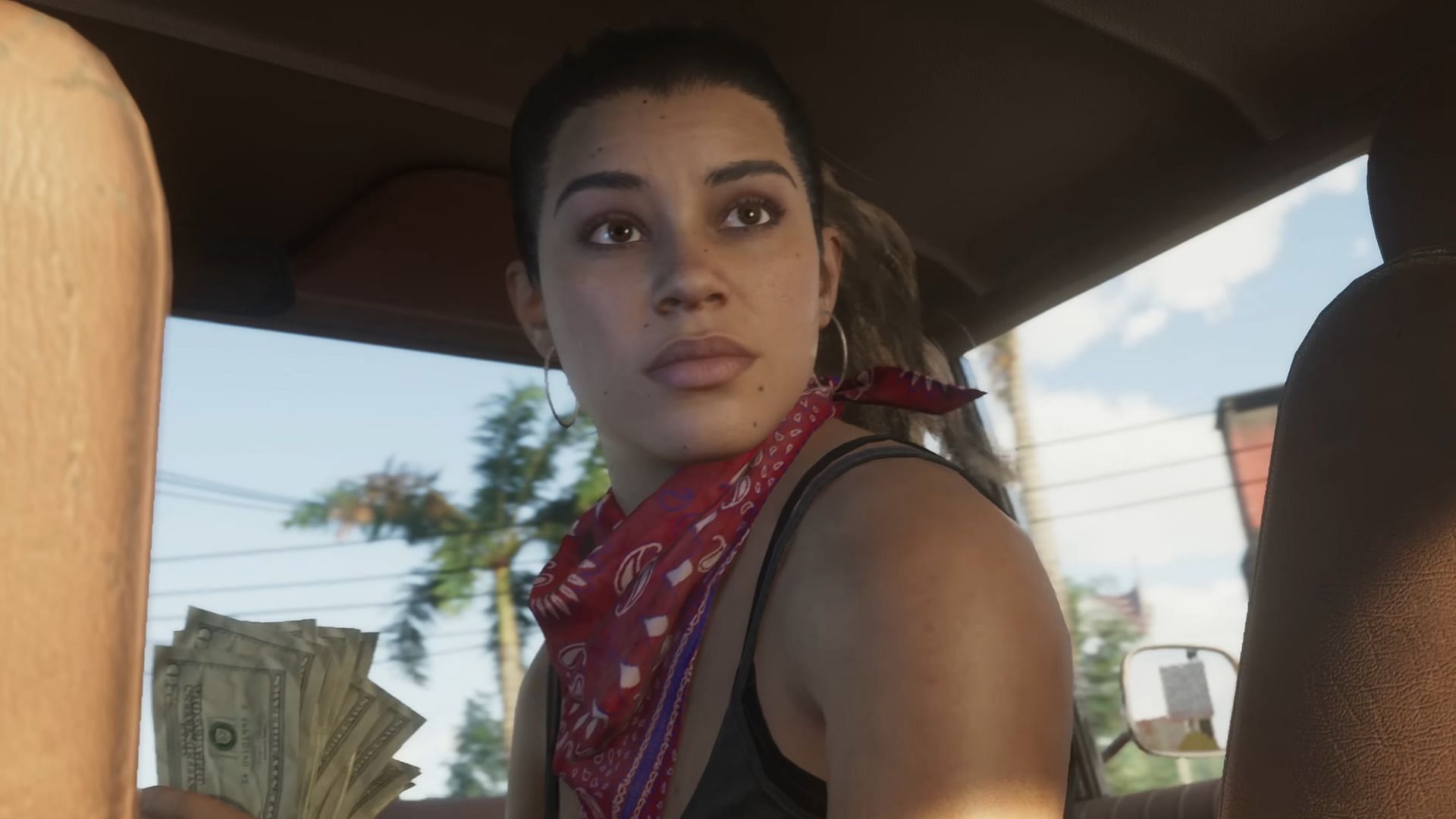 A still of Lucia from the first GTA 6 trailer (Image via Rockstar Games)